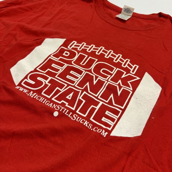 NCAA Penn State Football Rival T-Shirt "Puck Fenn State" College Sports Apparel - Picture 2 of 3